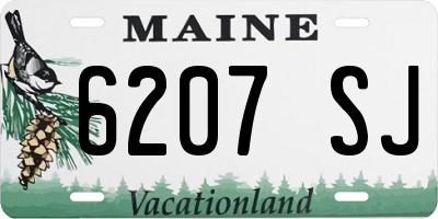 ME license plate 6207SJ