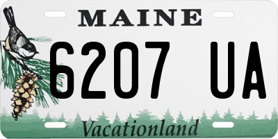 ME license plate 6207UA