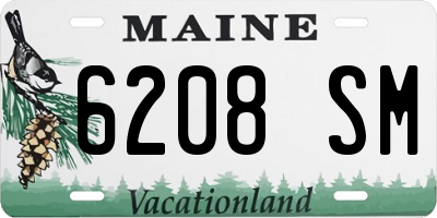 ME license plate 6208SM