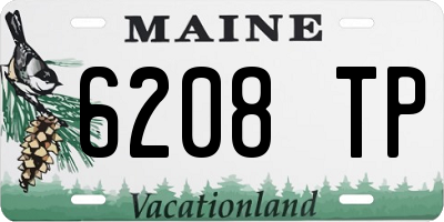 ME license plate 6208TP
