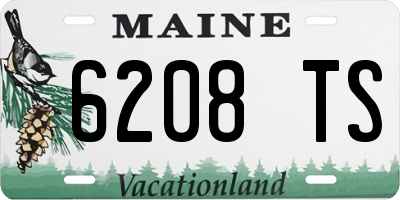 ME license plate 6208TS