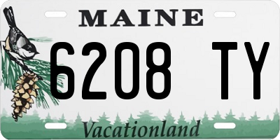ME license plate 6208TY