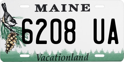 ME license plate 6208UA