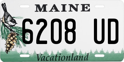 ME license plate 6208UD