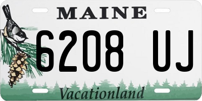 ME license plate 6208UJ