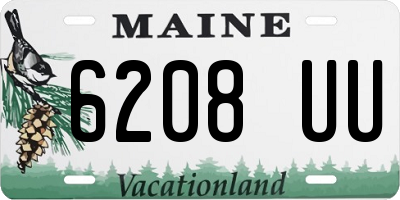 ME license plate 6208UU