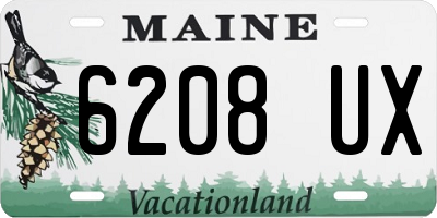 ME license plate 6208UX