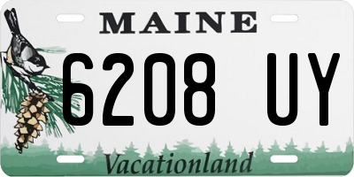 ME license plate 6208UY