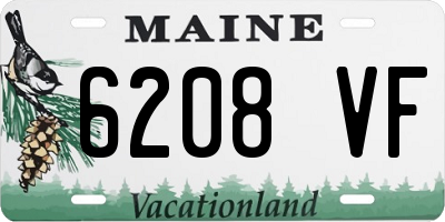ME license plate 6208VF