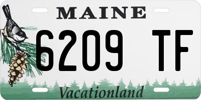 ME license plate 6209TF