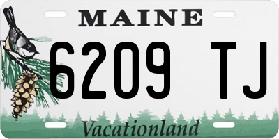 ME license plate 6209TJ