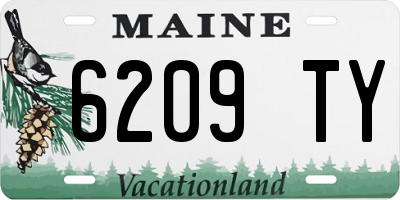 ME license plate 6209TY