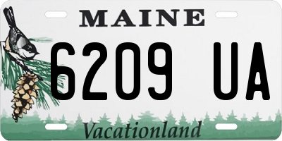ME license plate 6209UA