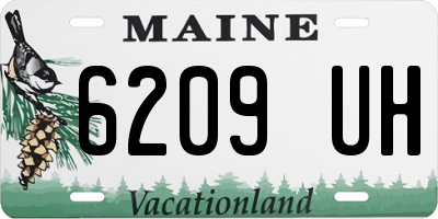 ME license plate 6209UH