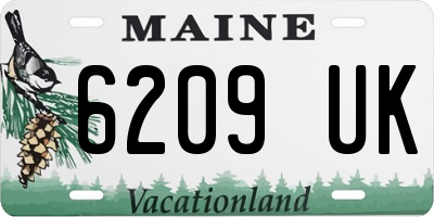 ME license plate 6209UK