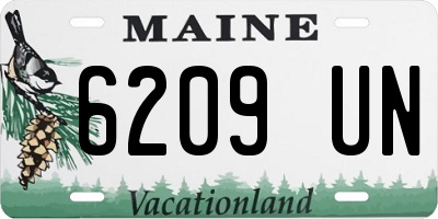 ME license plate 6209UN