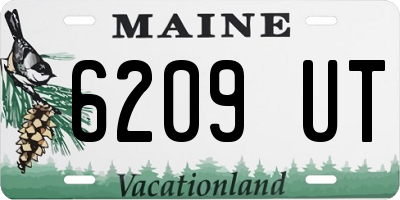 ME license plate 6209UT