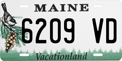 ME license plate 6209VD