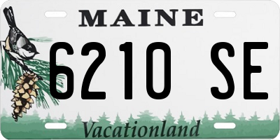 ME license plate 6210SE