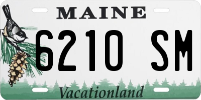 ME license plate 6210SM