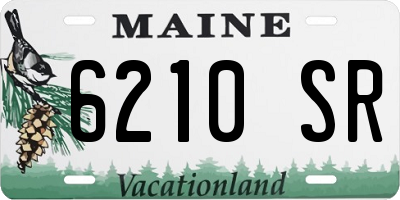 ME license plate 6210SR