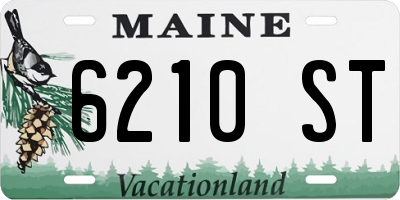 ME license plate 6210ST