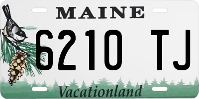 ME license plate 6210TJ