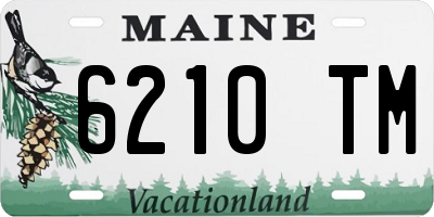 ME license plate 6210TM