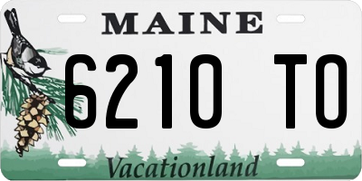 ME license plate 6210TO