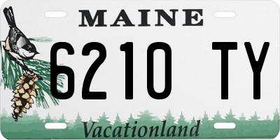 ME license plate 6210TY