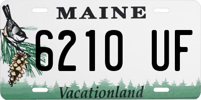 ME license plate 6210UF