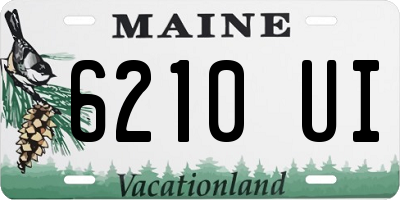 ME license plate 6210UI