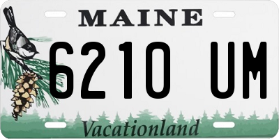 ME license plate 6210UM
