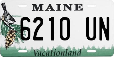 ME license plate 6210UN