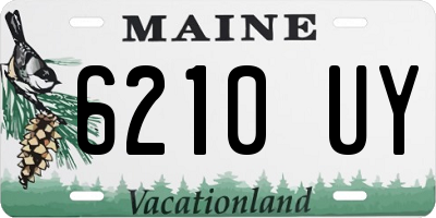 ME license plate 6210UY