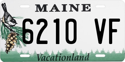 ME license plate 6210VF