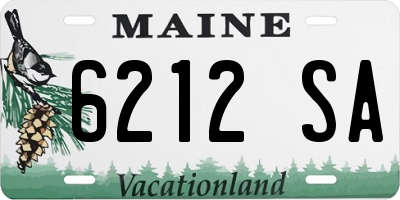 ME license plate 6212SA