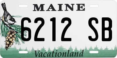 ME license plate 6212SB