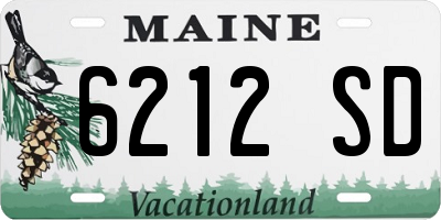 ME license plate 6212SD