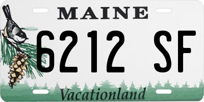 ME license plate 6212SF