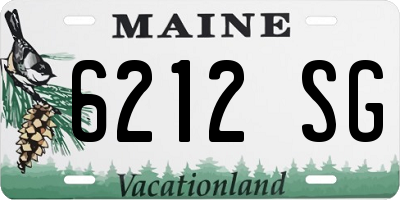 ME license plate 6212SG