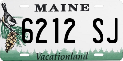 ME license plate 6212SJ