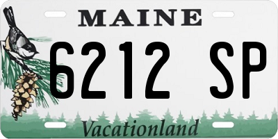 ME license plate 6212SP