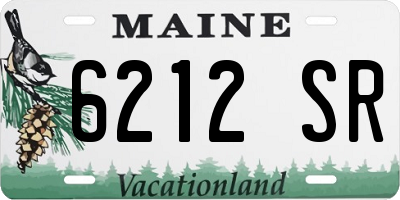 ME license plate 6212SR