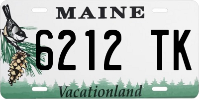 ME license plate 6212TK
