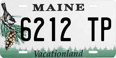 ME license plate 6212TP