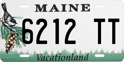 ME license plate 6212TT
