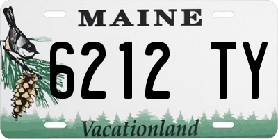 ME license plate 6212TY