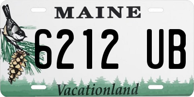 ME license plate 6212UB