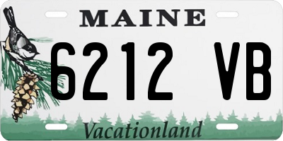 ME license plate 6212VB